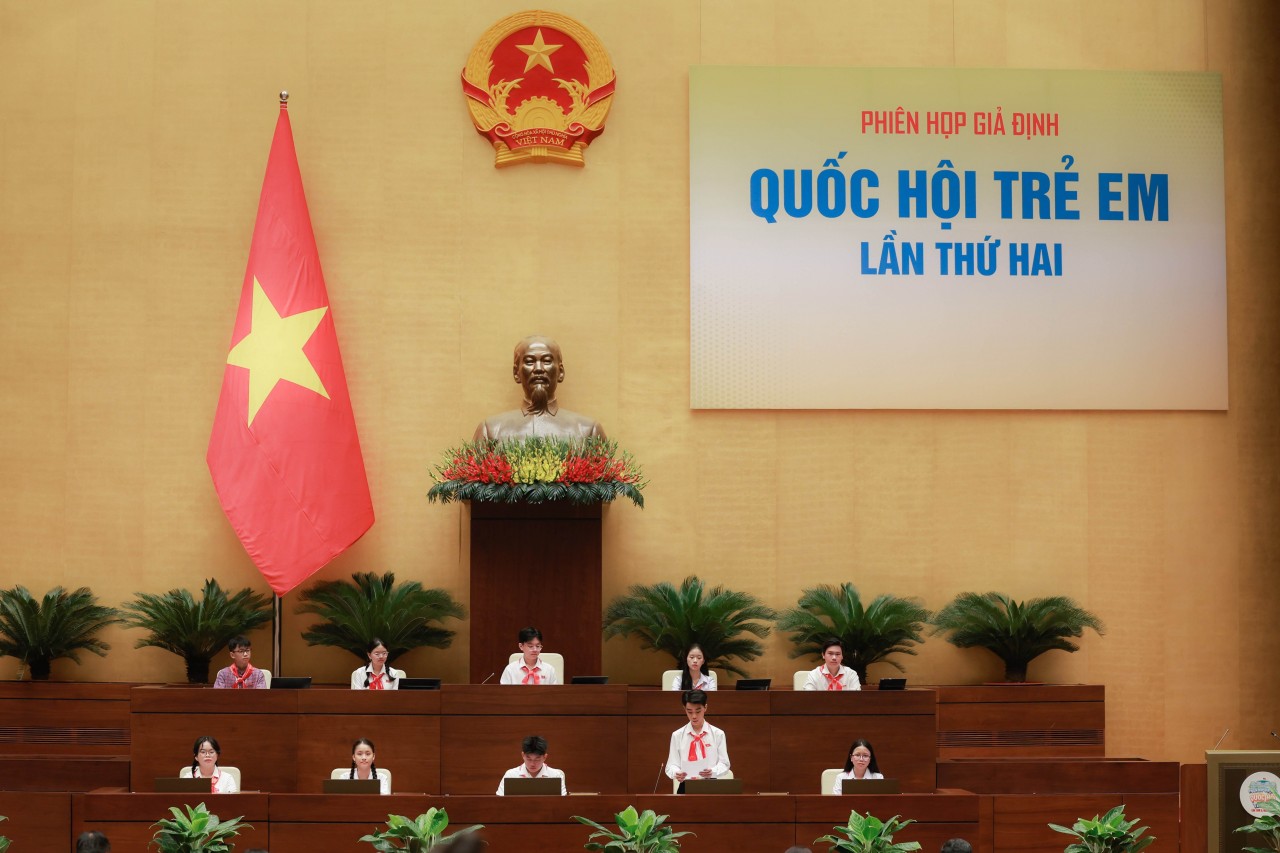 The second Mock Children’s National Assembly session in 2024. (Photo: Plan International)