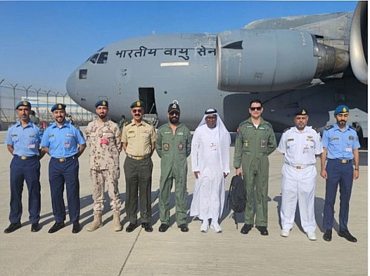 undefined UAE: IAF contingent comprising Suryakiran Aerobatic Team, Tejas fighters arrives for Dubai Air Show