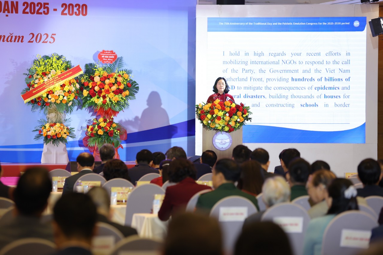 Viet Nam Union of Friendship Organizations Celebrates 75th Anniversary of Traditional Day and Patriotic Emulation Congress for 2025-2030 Period