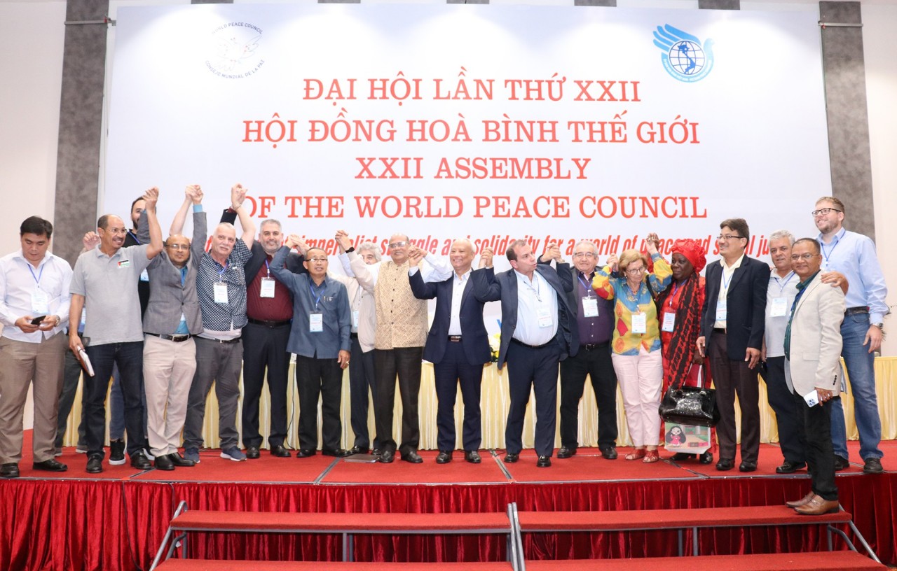 The 22nd Congress of the World Peace Council in 2022 in Ha Noi. (Photo: VUFO) The 22nd Congress of the World Peace Council in 2022 in Ha Noi. (Photo: VUFO)