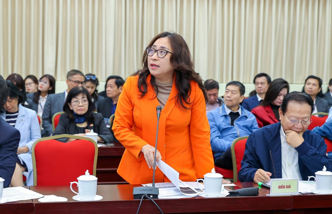 Luyen Minh Hong, Deputy Director-General of the Department of Multilateral Economic Cooperation (Ministry of Foreign Affairs). (Photo: Dinh Hoa)