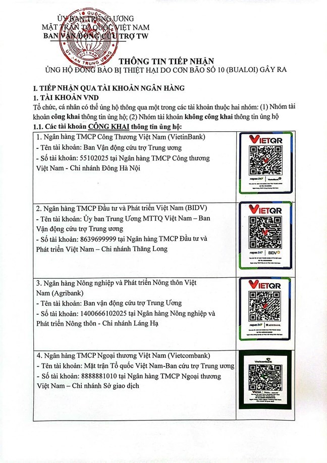 Over 110 Billion VND Donated to Aid Central and Central Highlands Flood Recovery