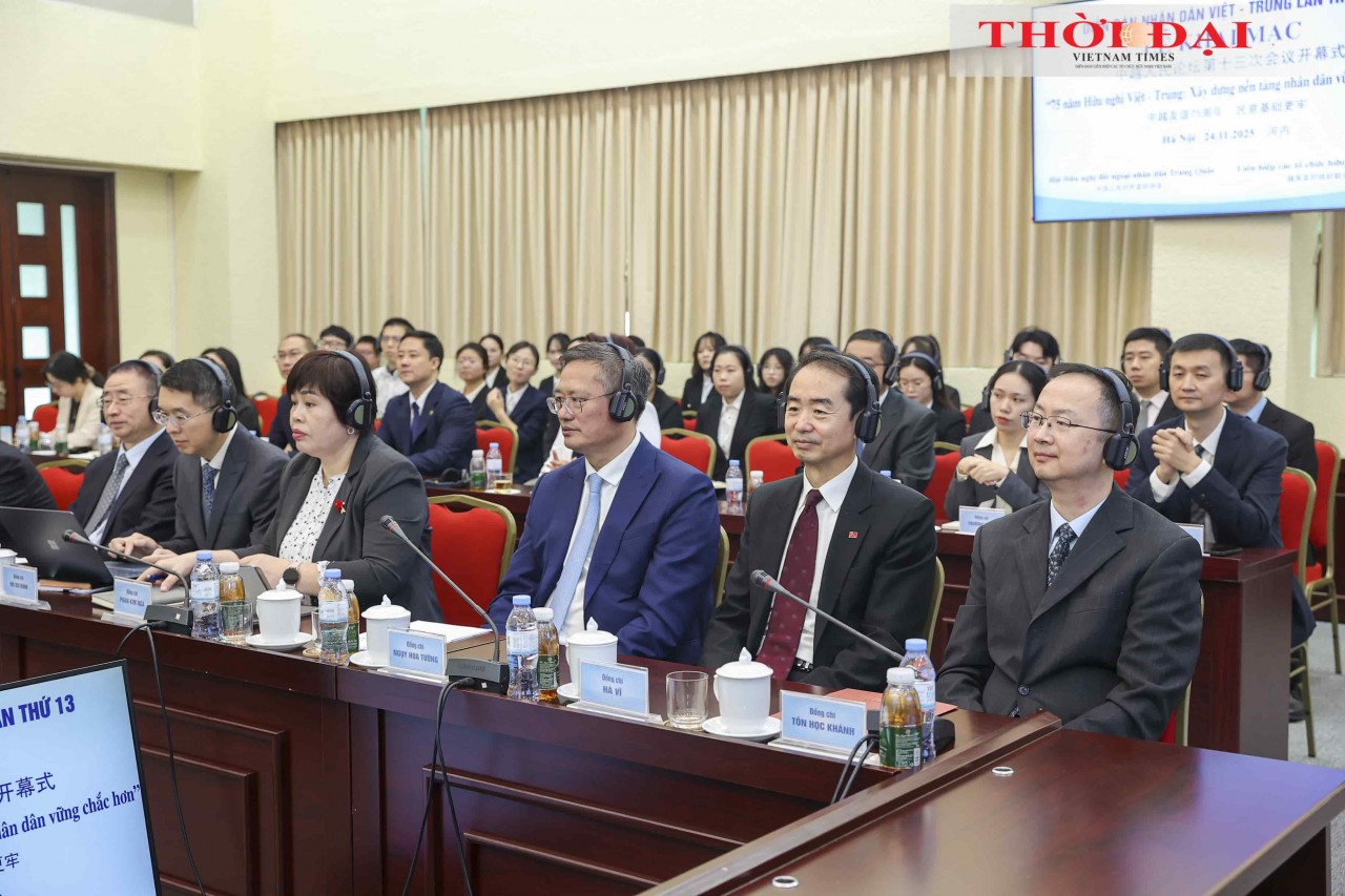 Delegates attending the 13th Vietnam–China People’s Forum. (Photo: Đinh Hòa)