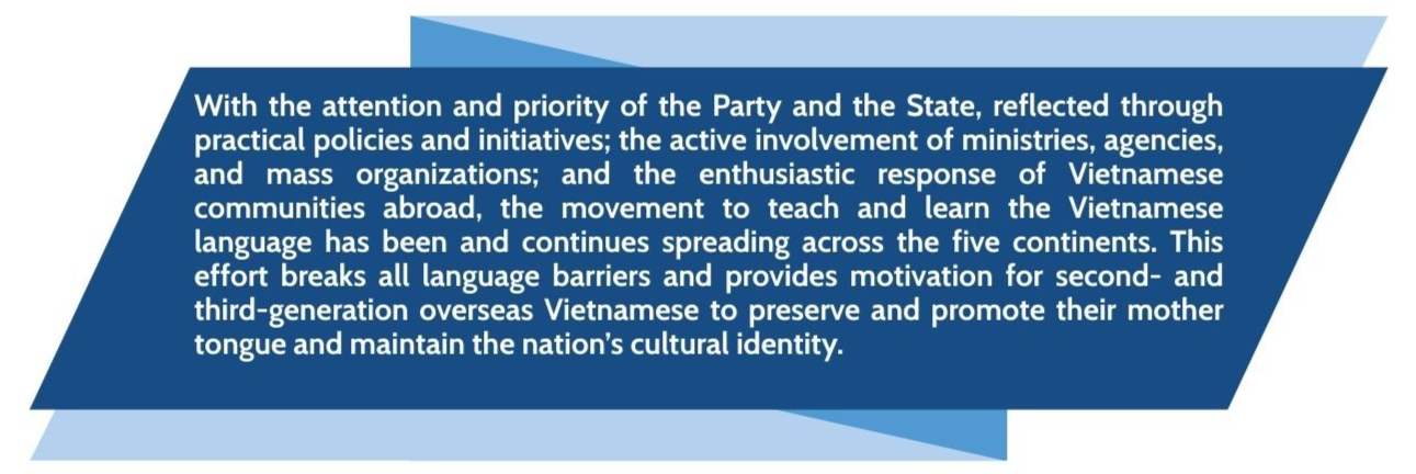 Synchronized Efforts and Strong Determination to Ensure the Vietnamese Language Spreads and Endures