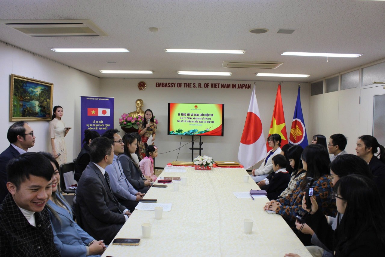 Overview of the award ceremony. (Photo: Vietnam Association in Japan) Overview of the award ceremony. (Photo: Vietnam Association in Japan)