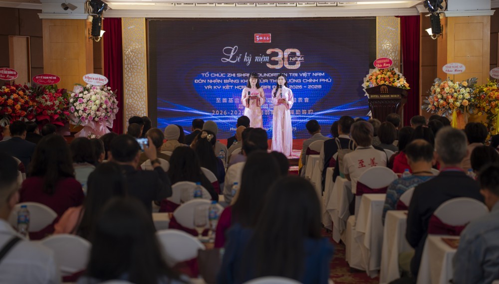 Zhi Shan Foundation Marks 30 Years of Operations in Vietnam, Receives Certificate of Merit from the Prime Minister