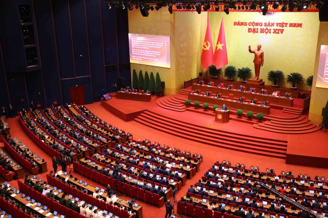 An overview of the opening session of the 14th National Party Congress (Photo: VNA)