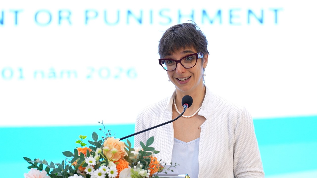 Federica Dispenza noted that the workshop demonstrated a positive and constructive step in Vietnam’s process of engagement and integration with the international human rights system. (Photo: KT) Federica Dispenza noted that the workshop demonstrated a positive and constructive step in Vietnam’s process of engagement and integration with the international human rights system. (Photo: KT)