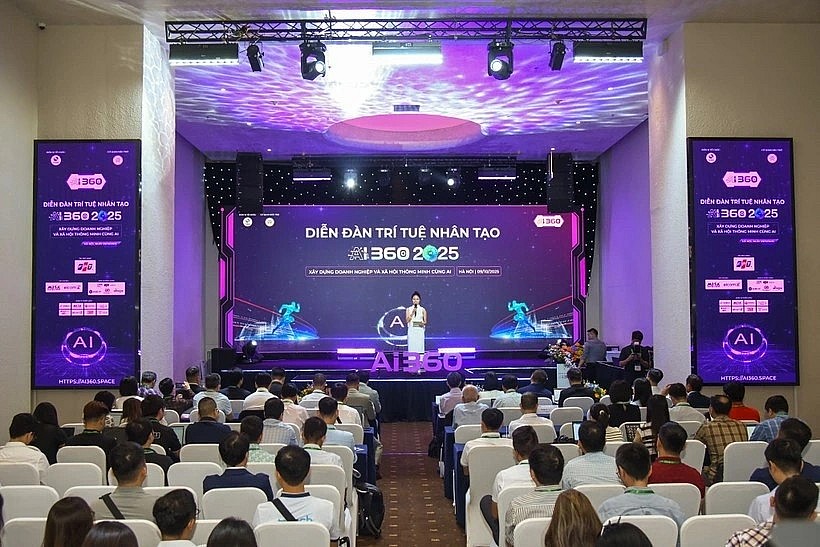 An overview of the opening session of the Vietnam Artificial Intelligence Forum 2025 on October 9, 2025. (Photo: VNA) An overview of the opening session of the Vietnam Artificial Intelligence Forum 2025 on October 9, 2025. (Photo: VNA)