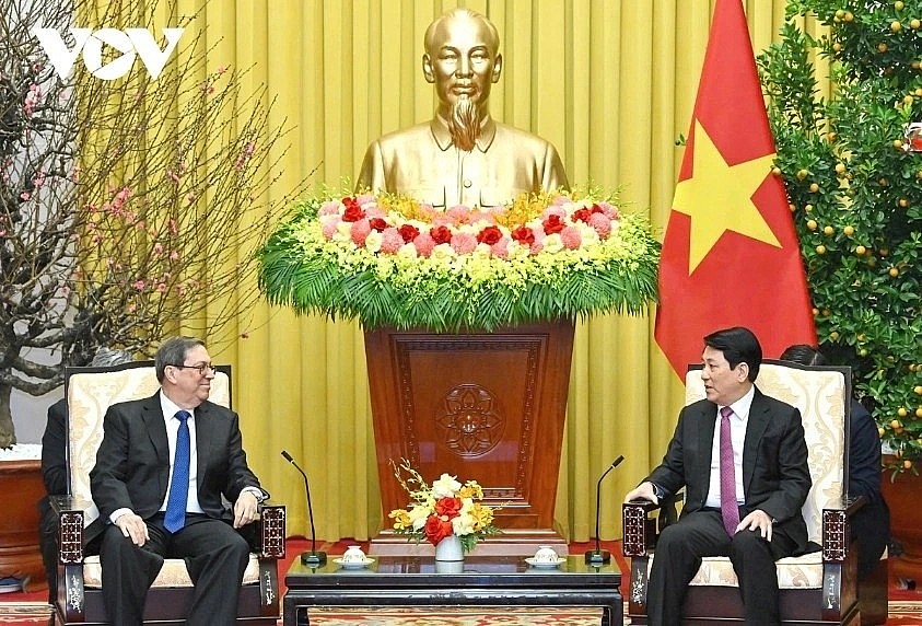 President Luong Cuong hosts the special envoy of Cuba’s Party and State, Politburo member and Minister of Foreign Affairs Bruno Rodríguez Parrilla.