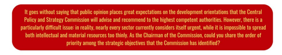 Contributions of the Central Policy and Strategy Commission Will Be of Great Significance to the Successful Implementation of the Resolution of the 14th National Party Congress