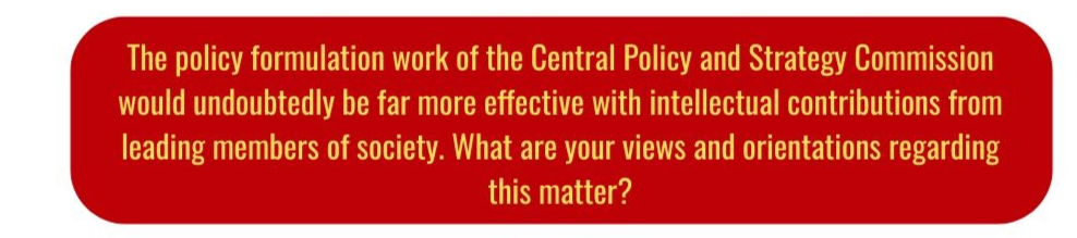 Contributions of the Central Policy and Strategy Commission Will Be of Great Significance to the Successful Implementation of the Resolution of the 14th National Party Congress