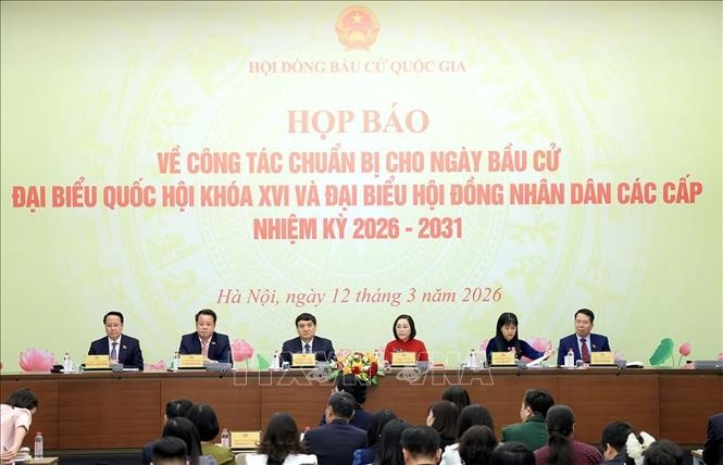 Press conference on preparations for the election of deputies to the 16th National Assembly and deputies to People’s Councils at all levels for the 2026–2031 term. (Photo: Tuan Anh/VNA)