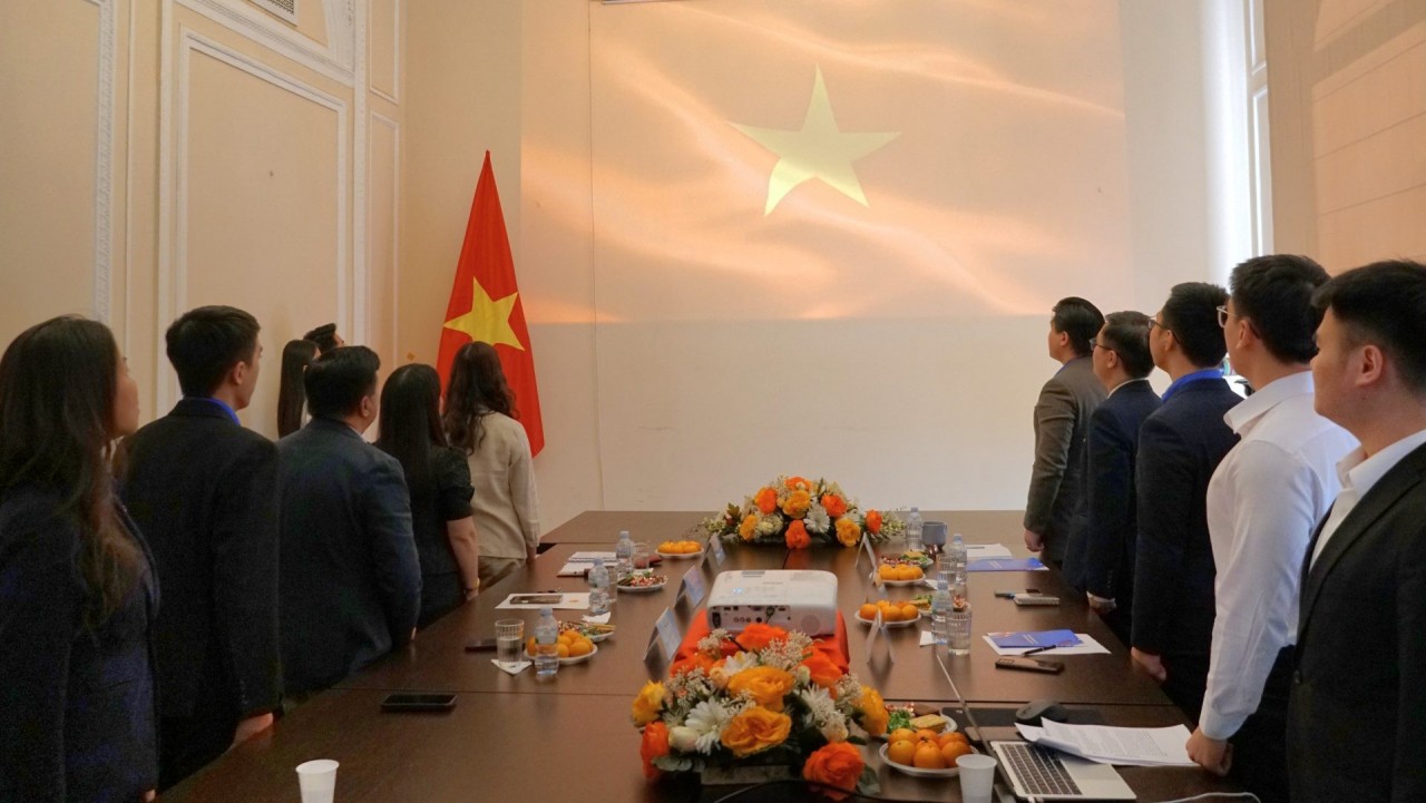 Panoramic view of the rally. (Photo: Vietnam Student Association in Russia) Panoramic view of the rally. (Photo: Vietnam Student Association in Russia)