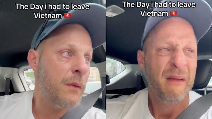 Tearful Goodbye: German Tourist Captures Heartfelt Moment Departing Vietnam
