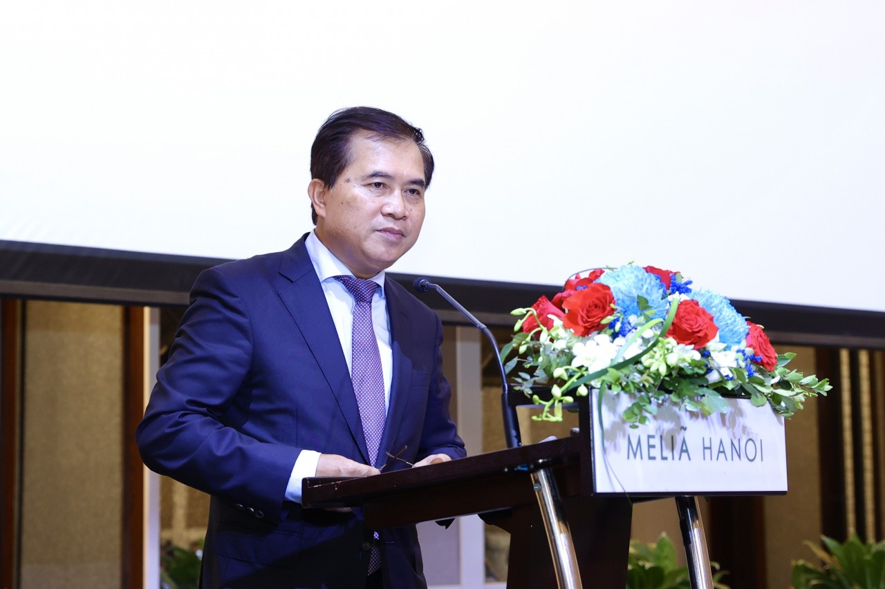 Chairman of the Vietnam–Slovakia Friendship Association Le Quang Hung delivered remarks at the event. (Photo: Dinh Hoa). Chairman of the Vietnam–Slovakia Friendship Association Le Quang Hung delivered remarks at the event. (Photo: Dinh Hoa).