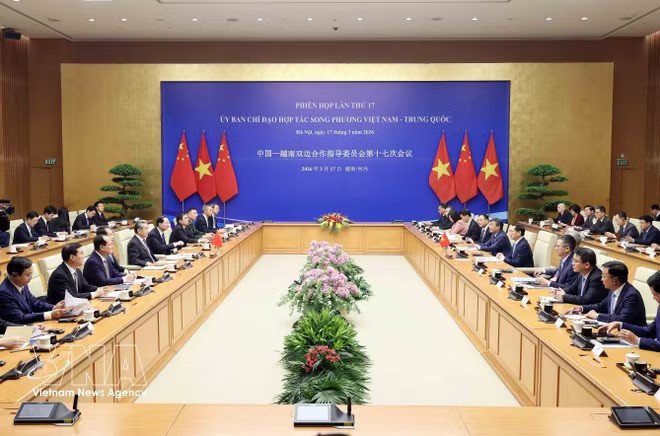 At the 17th meeting of the Vietnam – China Steering Committee for Bilateral Cooperation on March 17, 2026. (Photo: VNA)