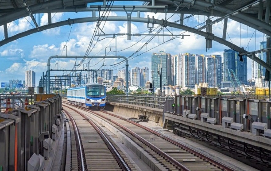 Ho Chi Minh City’s Metro Line No. 1 (Ben Thanh-Suoi Tien), funded by Japan’s ODA through the Japan International Cooperation Agency (JICA) (Illustrative Photo: JICA)