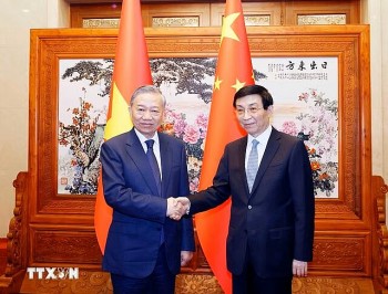 Viet Nam's top leader meets with Chairman of Chinese People’s Political Consultative Conference