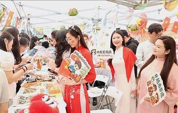 Vietnamese booth at the 21st World Cultural Festival