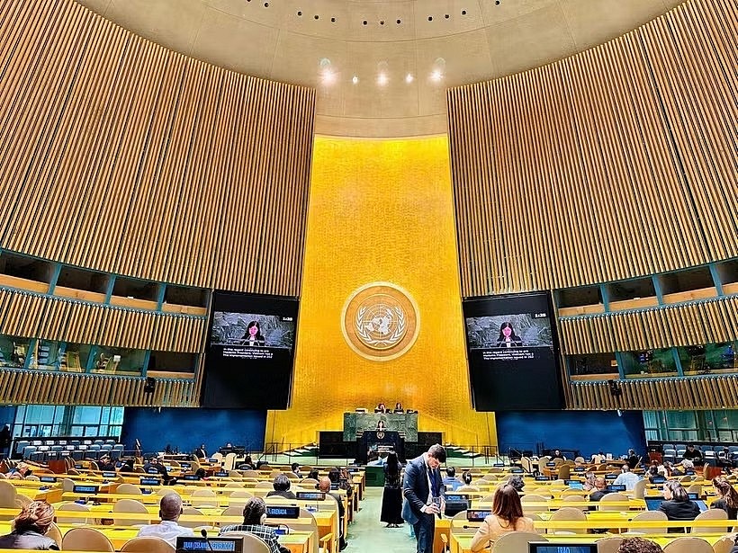 The second International Migration Review Forum (IMRF) is held at the United Nations headquarters in New York. (Photo courtesy of the Ministry of Foreign Affairs)