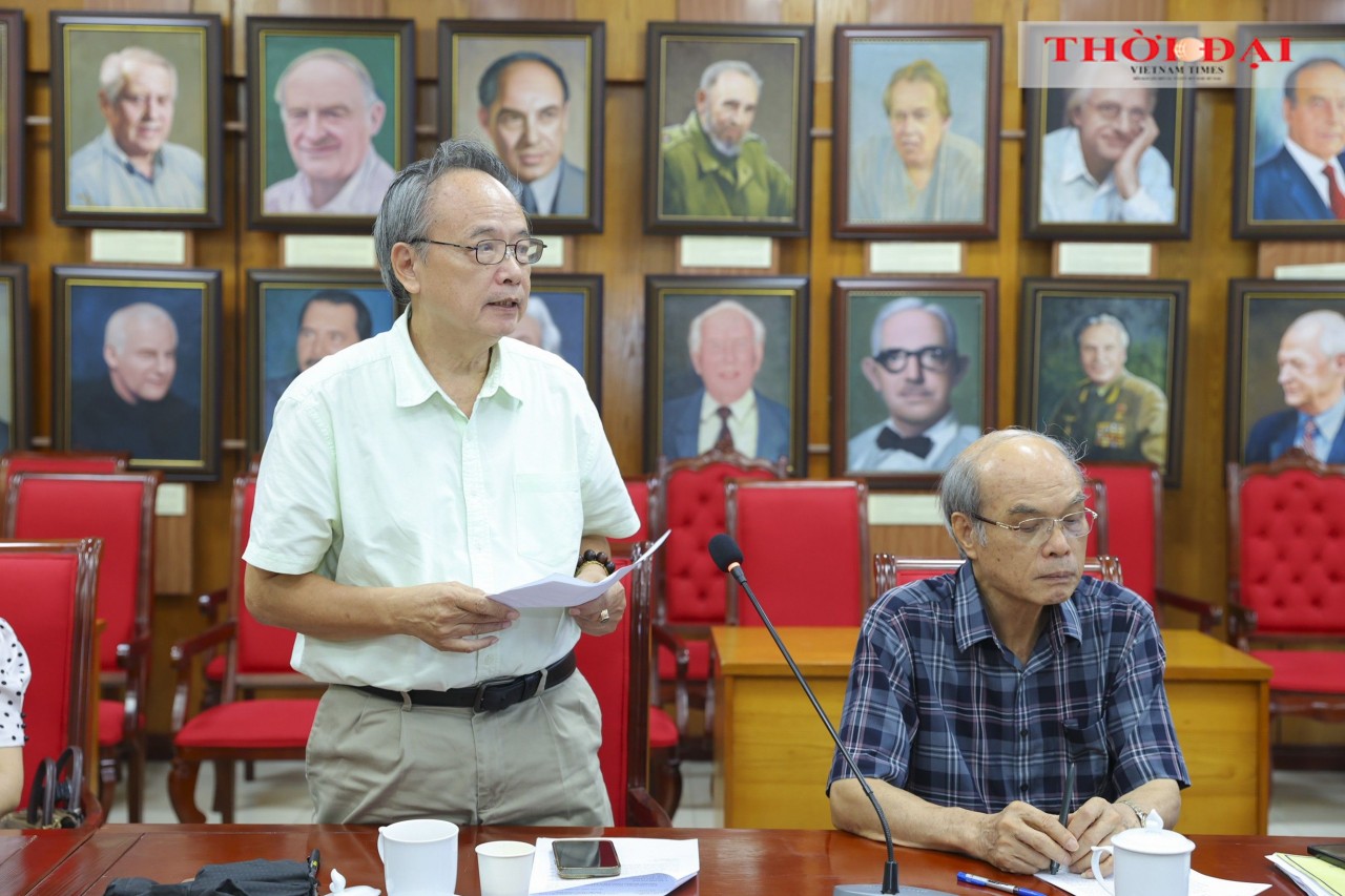 Duong Manh Cuong, Vice President of the Vietnam-Armenia Friendship Association, speaks at the conference. (Photo: Dinh Hoa) Duong Manh Cuong, Vice President of the Vietnam-Armenia Friendship Association, speaks at the conference. (Photo: Dinh Hoa)