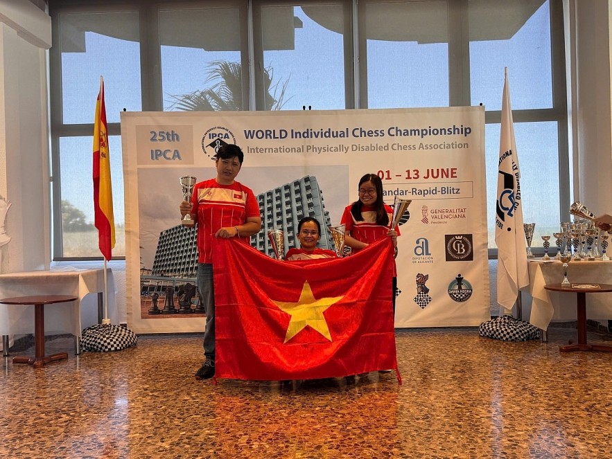 Vietnam wins seven medals at IPCA World Chess Championship 2026 in Spain. (Photo: hanoimoi.vn) Vietnam wins seven medals at IPCA World Chess Championship 2026 in Spain. (Photo: hanoimoi.vn)