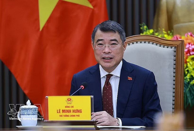 Prime Minister Le Minh Hung holds phone talks with Chinese Premier Li Qiang on June 15. (Photo: VNA) Prime Minister Le Minh Hung holds phone talks with Chinese Premier Li Qiang on June 15. (Photo: VNA)