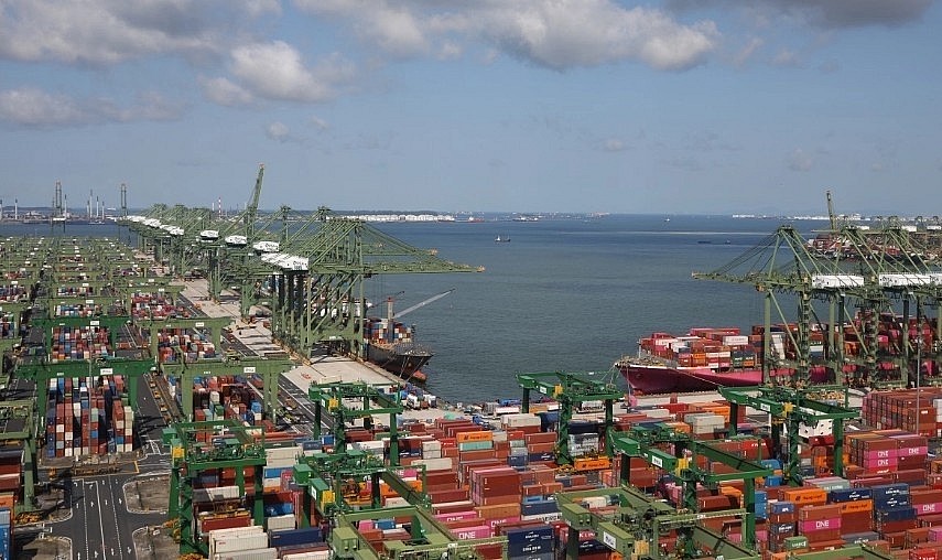 A view of the Port of Singapore Authority's Pasir Panjang Terminal (Illustrative image)