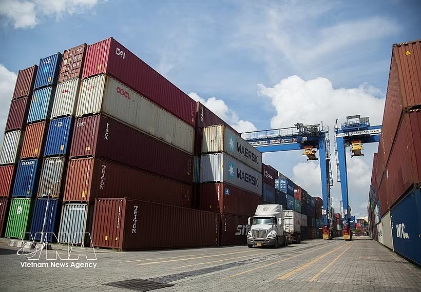 Containers at Cat Lai Port in Ho Chi Minh City. (Photo: VNA)