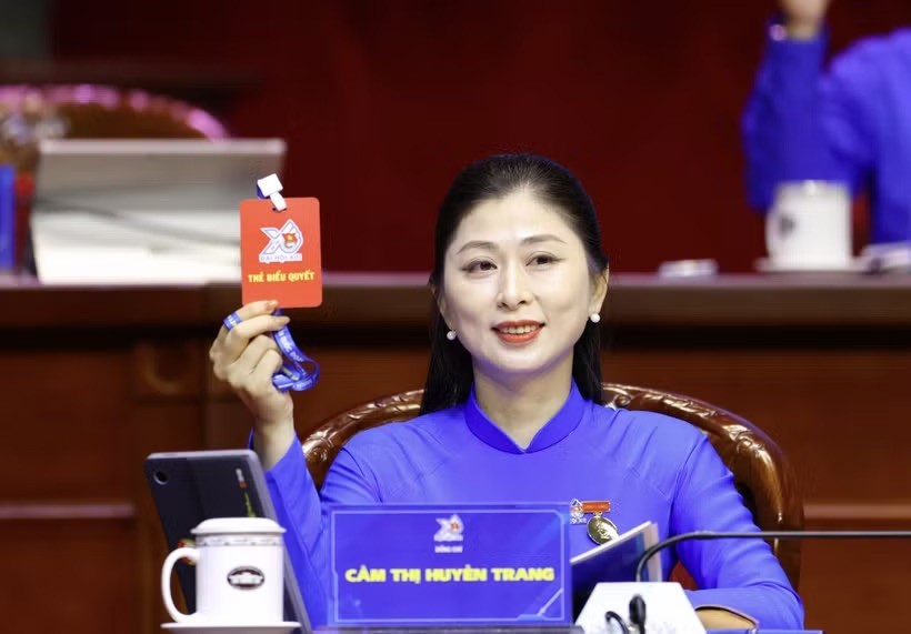 Delegates attend the 13th National Congress of the Ho Chi Minh Communist Youth Union. (Photo: Vietnam+ correspondent)