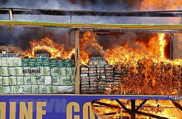 Myanmar Destroys Over 50 Tons of Drugs on International Anti-Drug Day