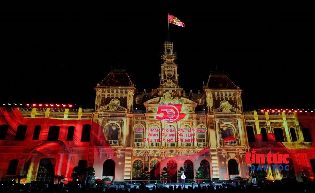 Ho Chi Minh City Marks 50 Years with 3D Mapping Light Show