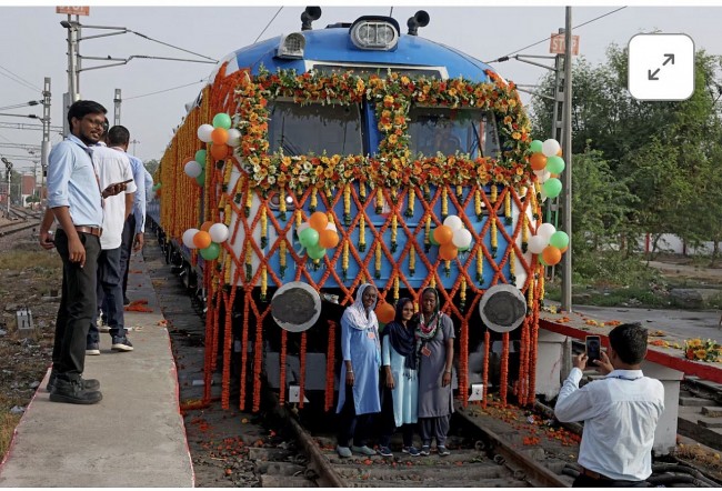 India launches its first hydrogen-powered train