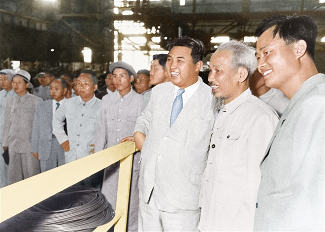 Rare photos of President Ho Chi Minh and DPRK President Kim Il-sung