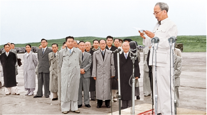 Rare photos of President Ho Chi Minh and DPRK President Kim Il-sung