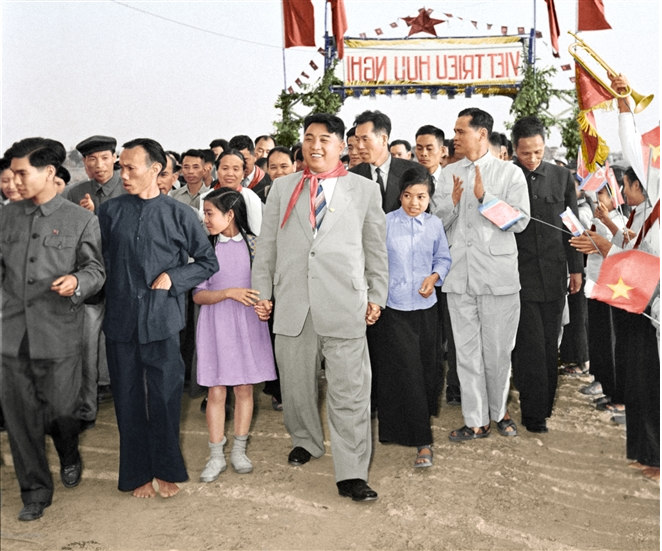 Rare photos of President Ho Chi Minh and DPRK President Kim Il-sung