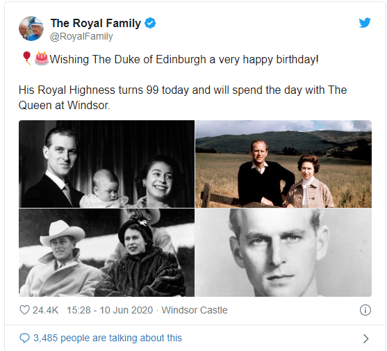 prince philip celebrates 99th birthday with queen in splendid isolation