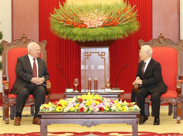 vietnam always treasures relations with russia top leader