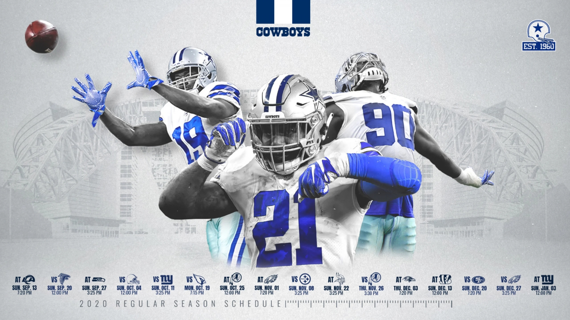 dallas cowboys 2020 official schedule released position rebuilt toughest stretch
