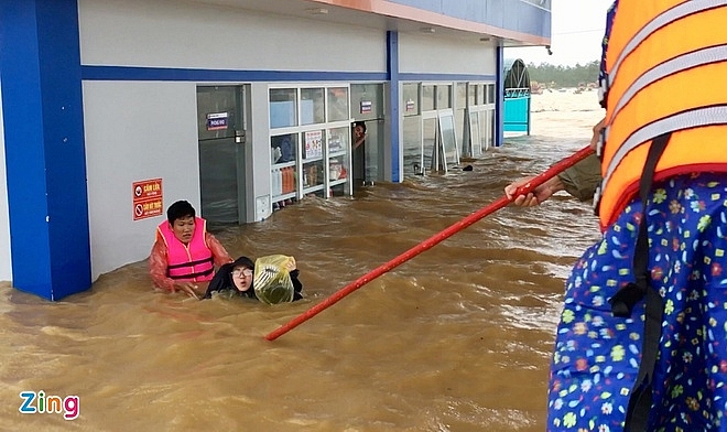 In Photos: Record flooding in central Vietnam, thousands of houses deluged in water