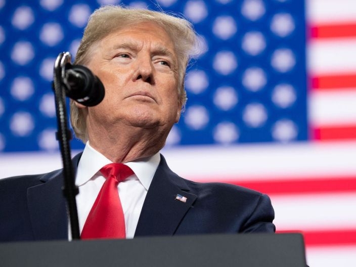 Former president Donald Trump speaks during a "Keep America Great" campaign rally at Huntington Center in Toledo, Ohio, on January 9, 2020. (Photo: Getty Images)  