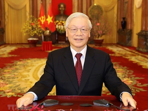 Party general secretary and state president nguyen phu trong (photo: bao ha giang) 