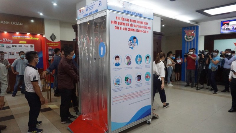 more covid mobile disinfection chambers launched in vietnam