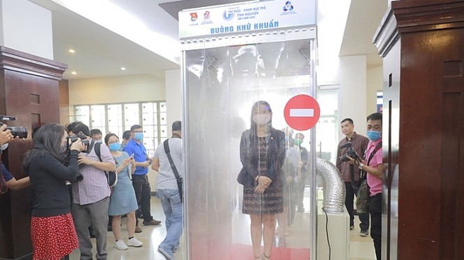more covid mobile disinfection chambers launched in vietnam