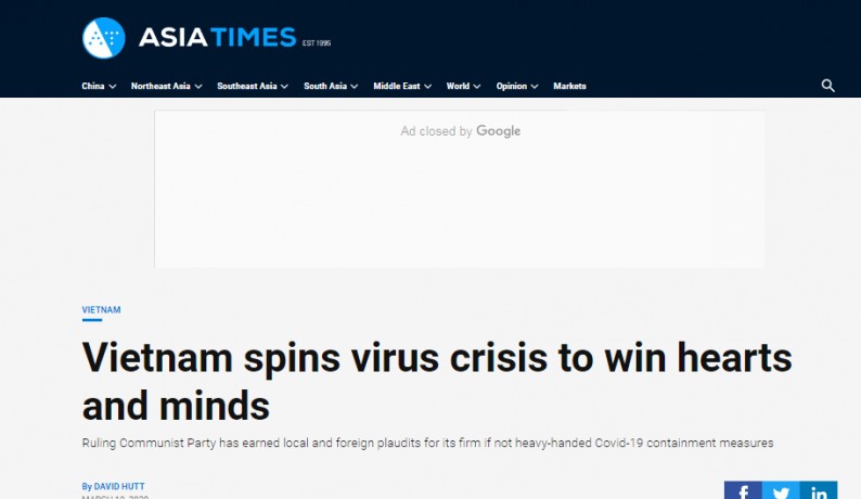 vietnam spins virus crisis touching peoples hearts and minds asia times lauds