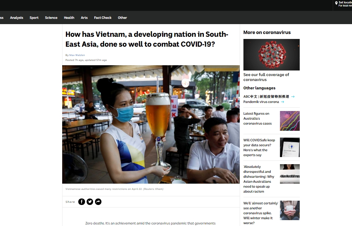 vietnams success in covid 19 fight receives constant praises