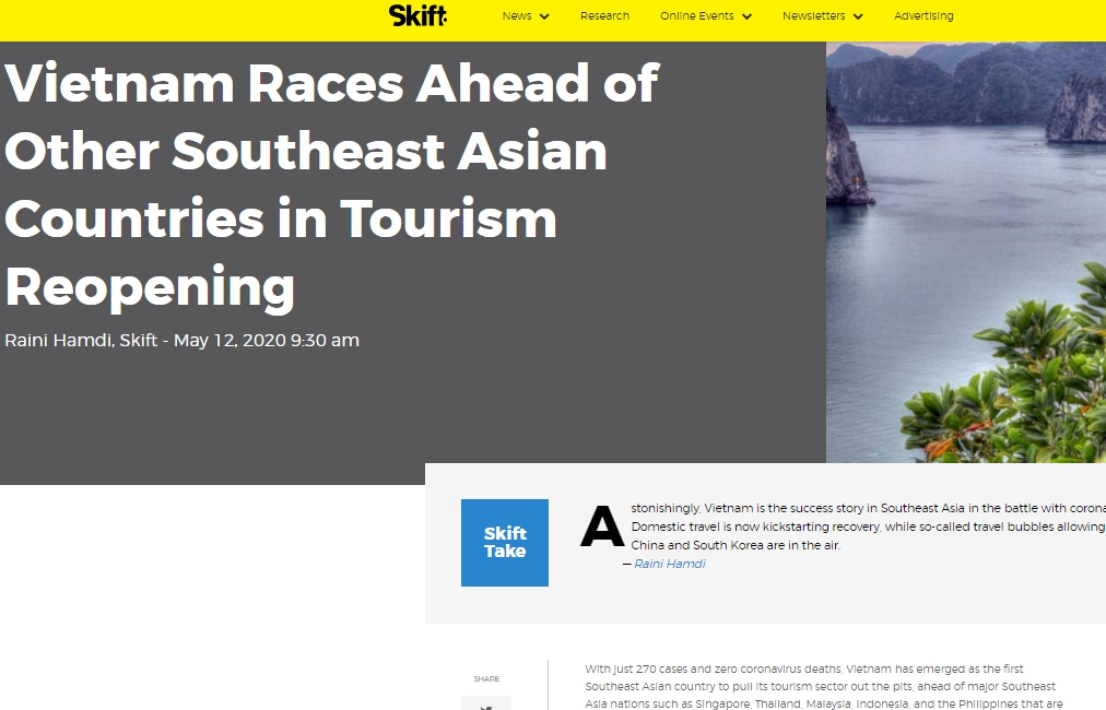 US magazine: Vietnam races ahead of other ASEAN countries in tourism reopening