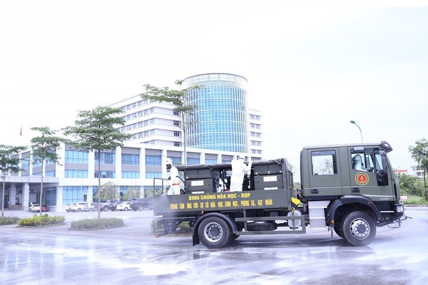 In photos: Army force disinfects Covid-infected hospital