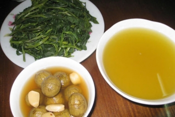 Boiled morning glory, the quintessence of Vietnamese cuisine 